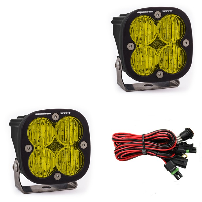 Дополнительные LED фары 3.07"x3.07" Рассеянный свет (пара) Squadron Sport LED Light Baja Designs 557815