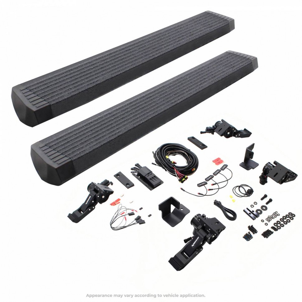 Выдвижные электрические пороги Jeep Wrangler JK 07-18 4 Door E-Board Go Rhino 20450572T