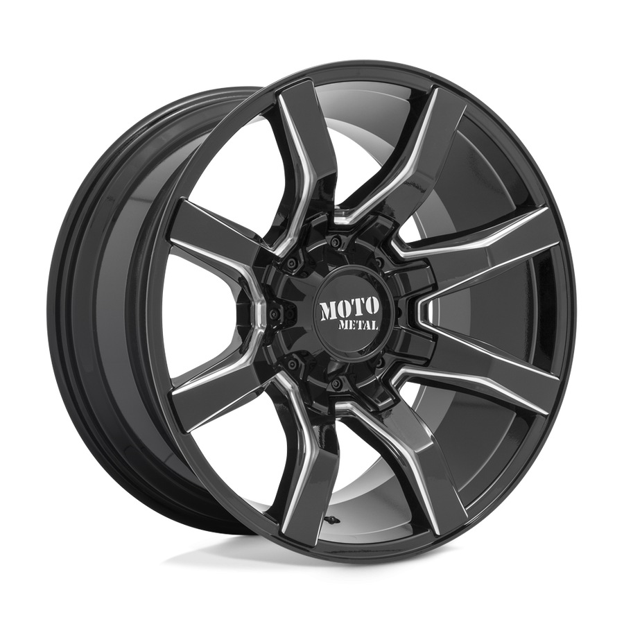 Колесный диск Moto Metal Spider Gloss Black Milled 20x10 ET-18 MO80421087918N