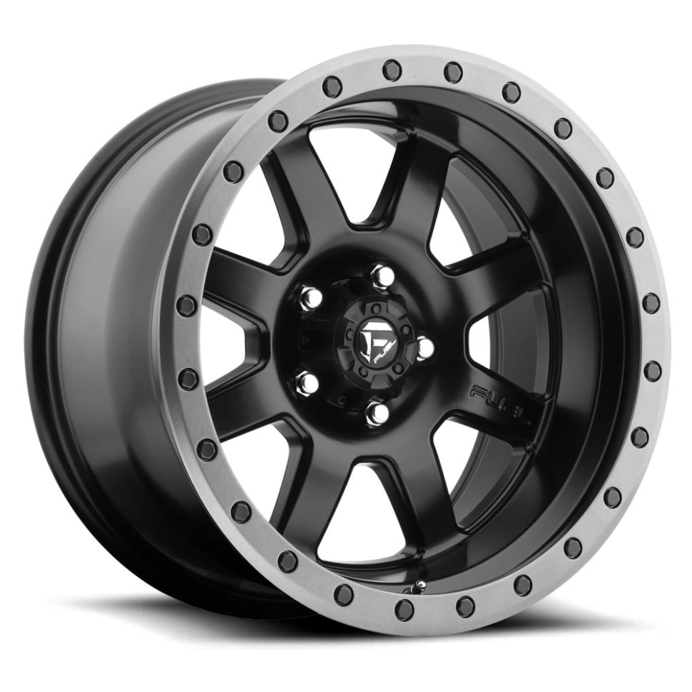 Fuel Off Road D55117858545 Trophy Wheel Matte Black Gun Metal Ring 17x8.5 -6