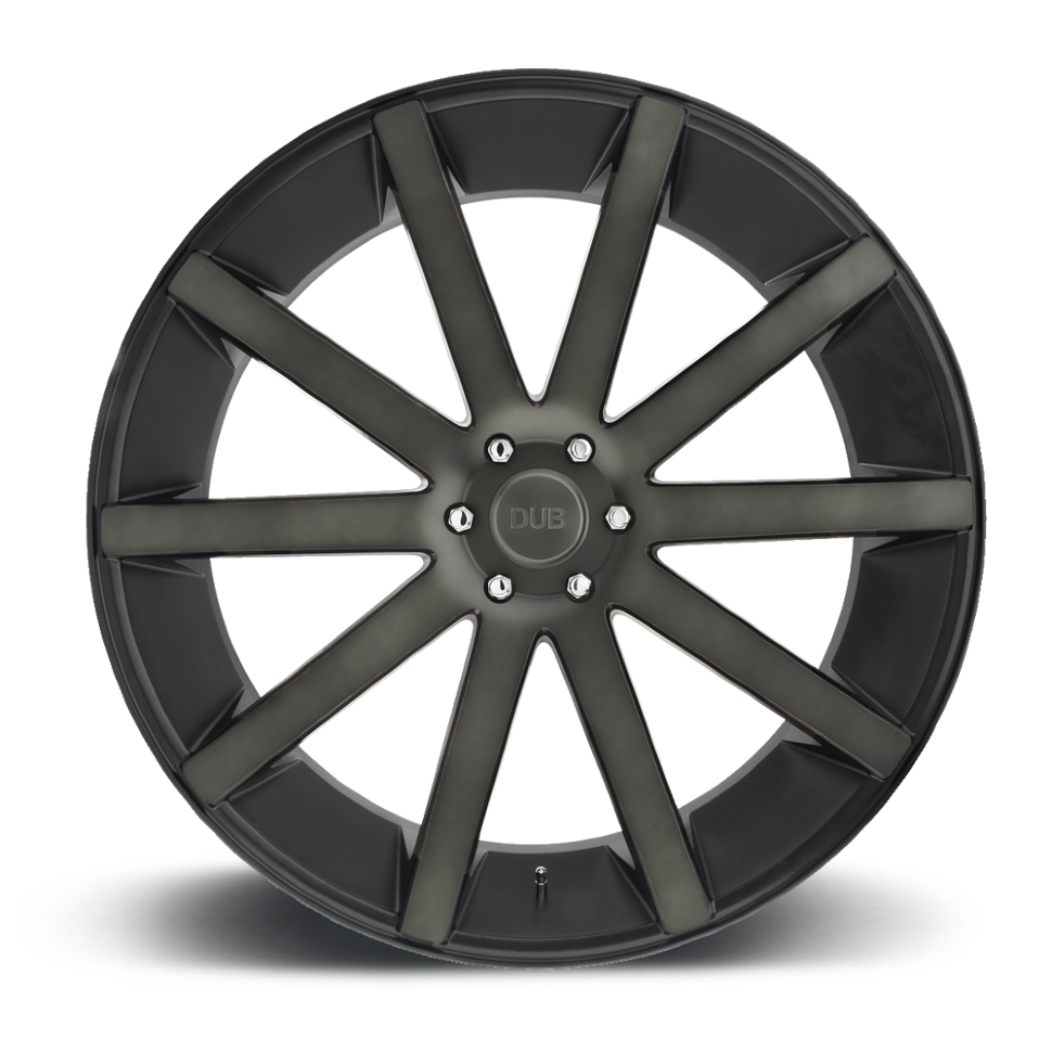 DUB Wheels S121229065+38 Shot Calla S121 Wheel Matte Black Double Dark Tint 22x9 +38