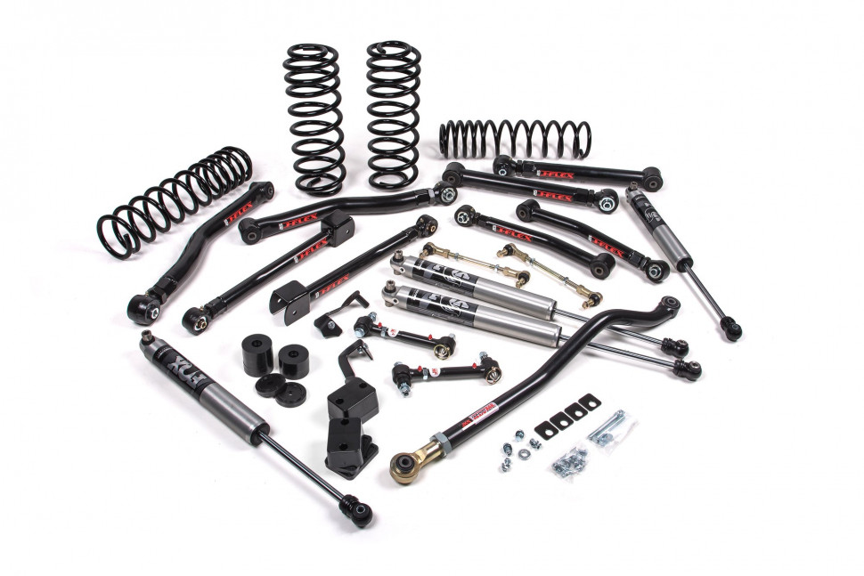JKS JSPEC147KFP J-Krawl Suspension Lift Kit 3.5" W/FOX 2.0 Performance Series Shocks/Standard Coils Jeep Wrangler JL 18-22 2Door