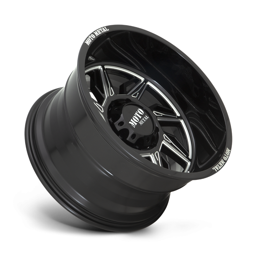 Колесный диск Moto Metal Hurricane Gloss Black Milled 20x10 ET-18 MO99721087318NL