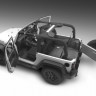 Bedrug BRJK07F2 Floor Liner Front Kit Jeep Wrangler JK 07-10 2 Door