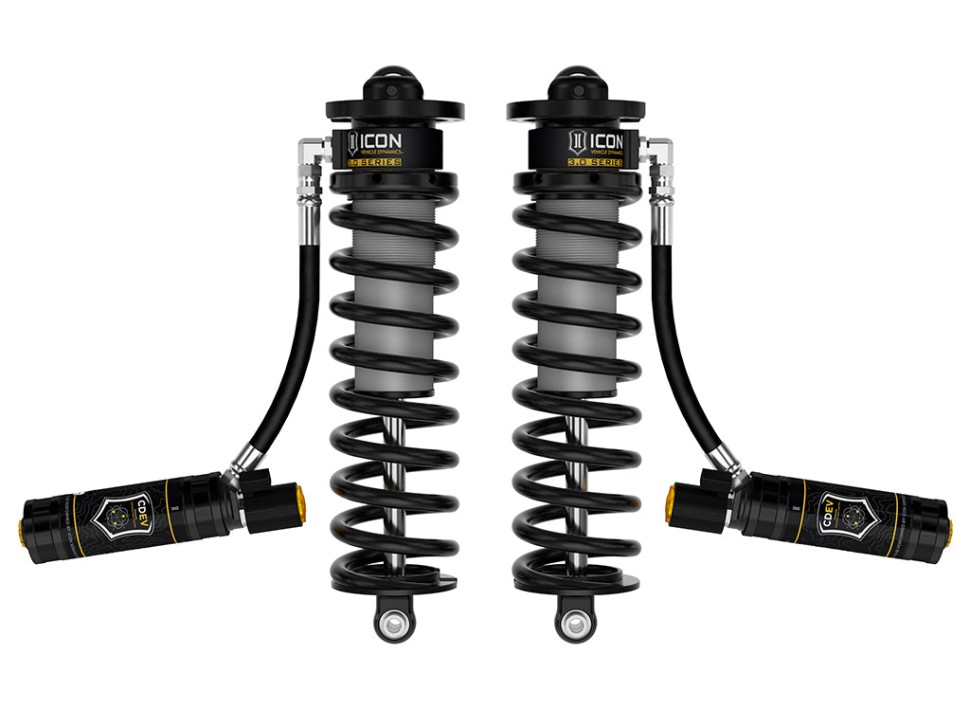 Icon Vehicle Dynamics 61800E 3.0 VS Remote Reservoir CDEV Front Coilover Reservoir Adjustable Shock Lift 2.5-3" Ford F-250/F-350 17-26 Pair