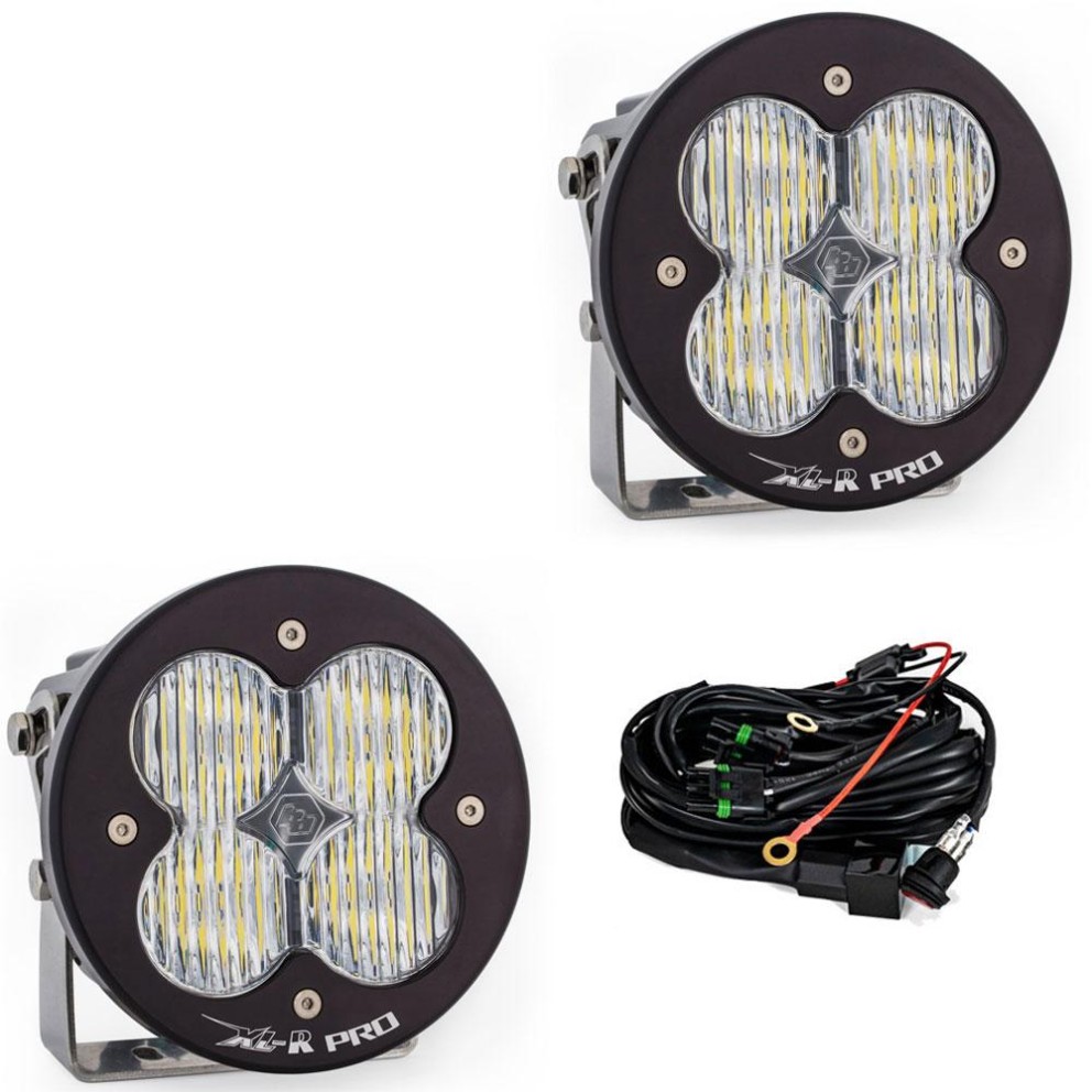 Baja Designs 537805 XL-R Pro 5.24x5.24" Wide Cornering LED Auxiliary Light Pod Pair