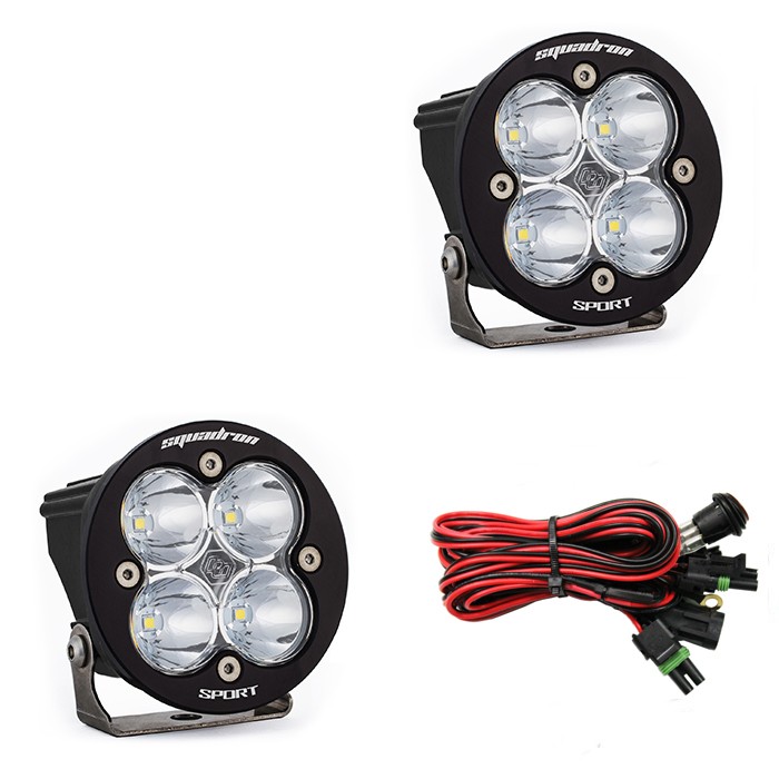 Додаткові LED фари 3.5"x3.5" Далеке світло (пара) Squadron-R Sport LED Light Baja Designs 587801