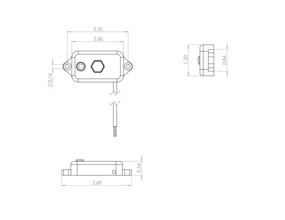 Дополнительные Led фары скрытого монтажа 2.7x1.2" 180 Degreee Baja Designs 398051