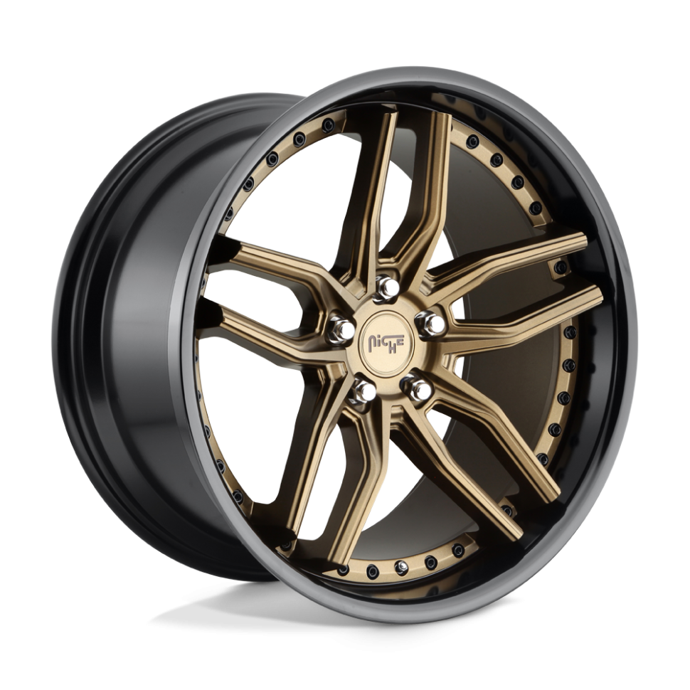 Niche Road Wheels M195200590+20 Methos Wheel Matte Bronze Black Bead Ring 20x10.5 +20