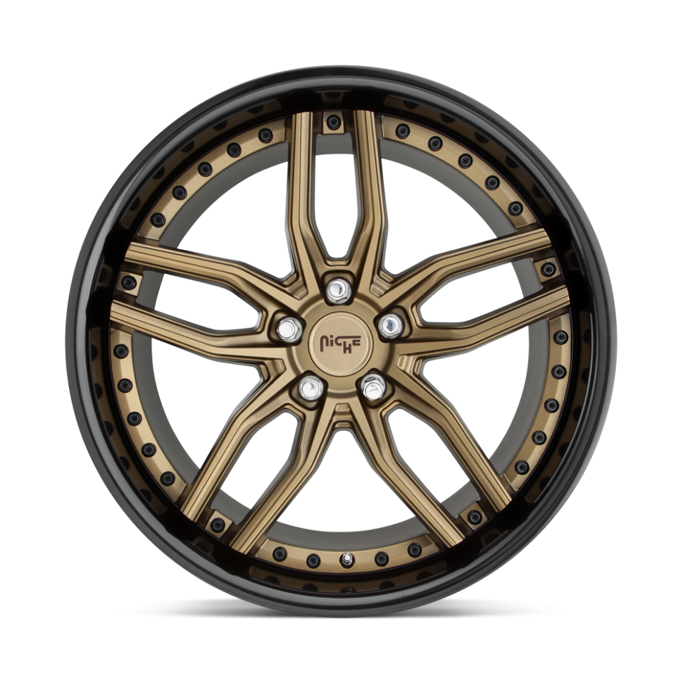 Niche Road Wheels M195200590+20 Methos Wheel Matte Bronze Black Bead Ring 20x10.5 +20