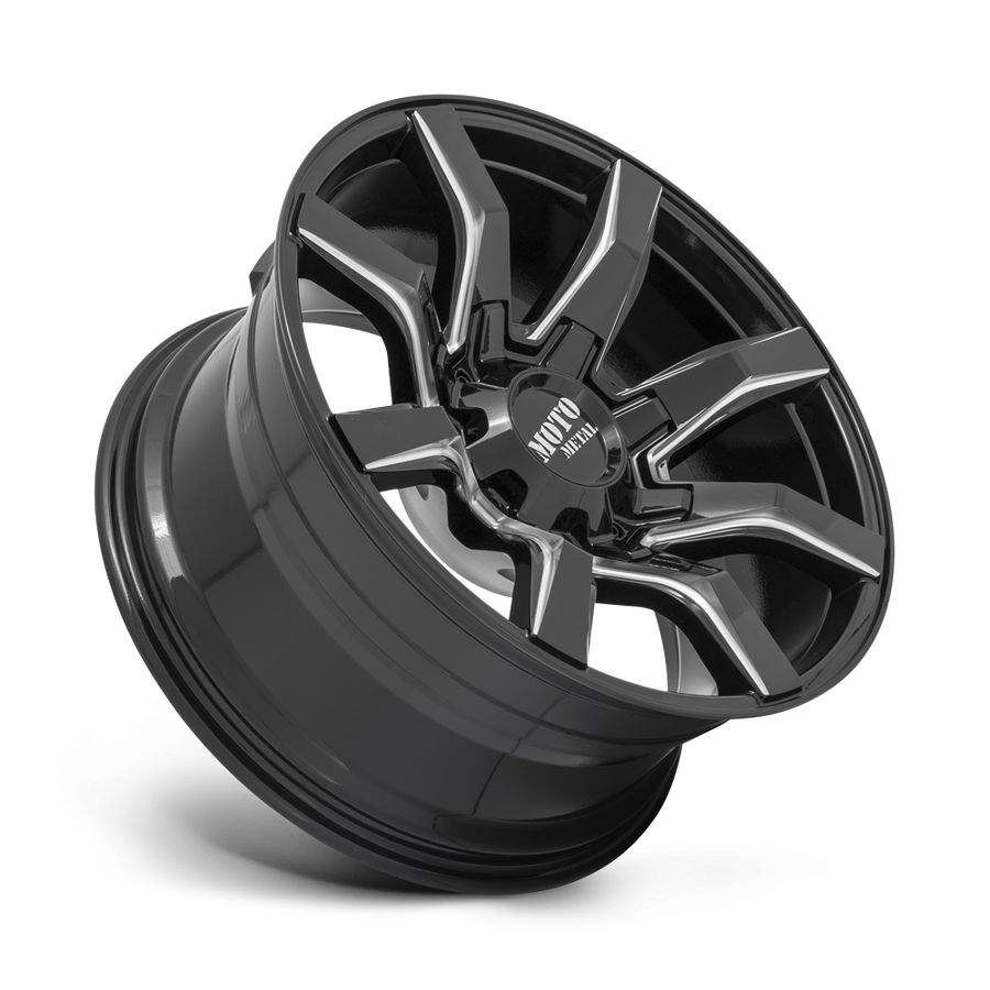 Колесный диск Moto Metal Spider Gloss Black Milled 20x10 ET-18 MO80421088918N