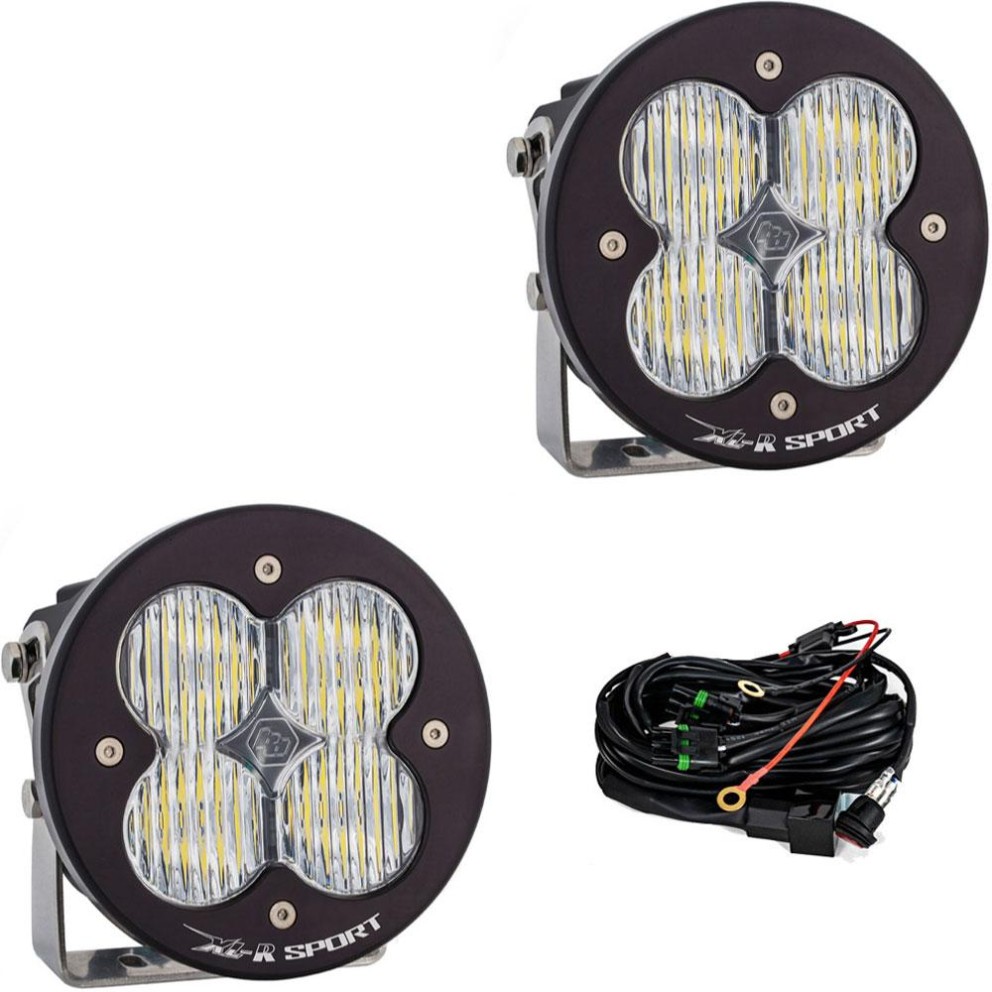 Baja Designs 577805 XL-R Sport 5.24x5.24" Wide Cornering LED Auxiliary Light Pod Pair