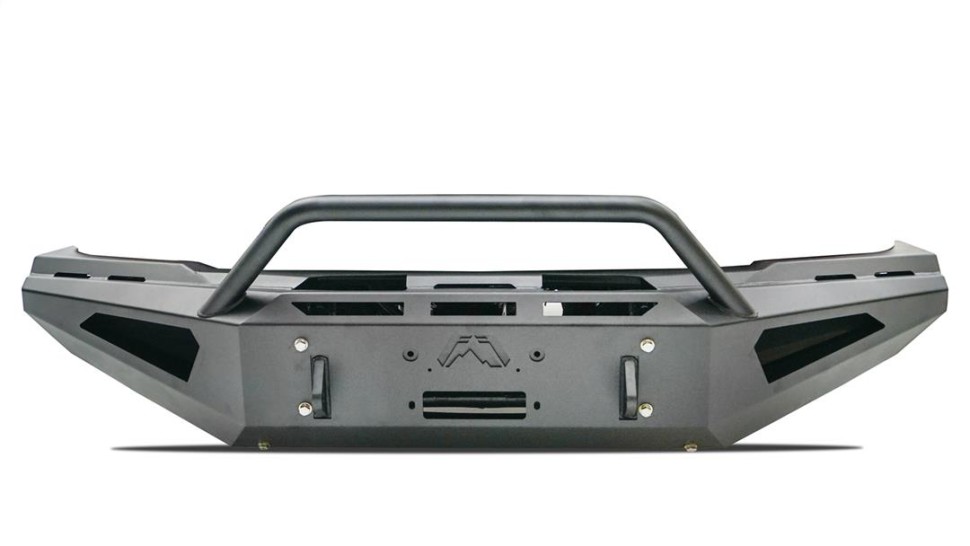 Передний бампер под лебёдку Dodge Ram 2500/3500 19-24 Red Steel Fab Fours DR19-RS4462-1