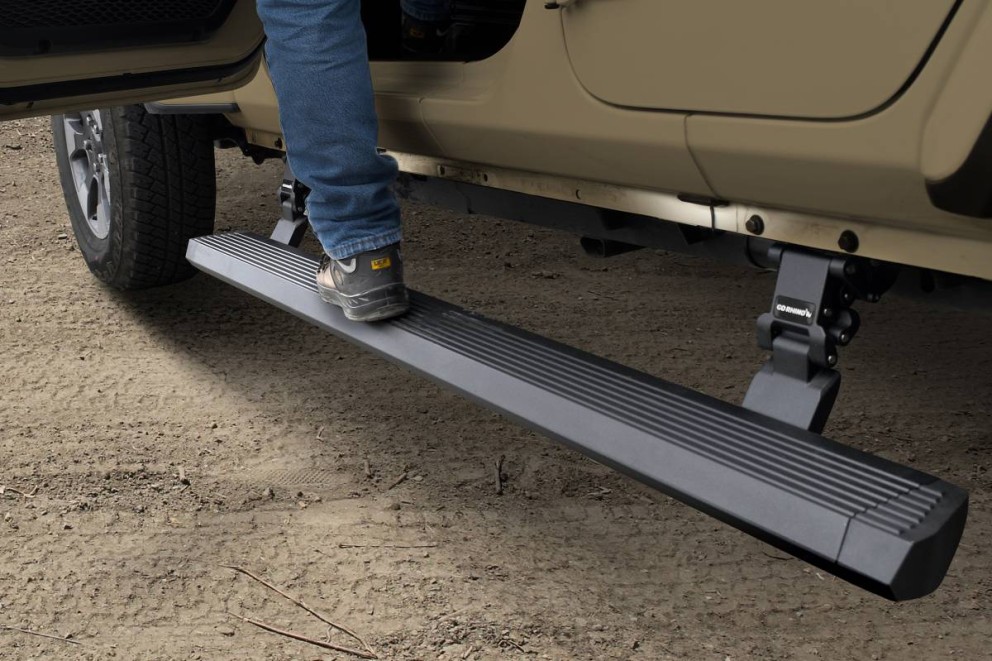 Go Rhino 20450674PC E-Board Electric Running Boards Jeep Wrangler JL 18-23 4 Door