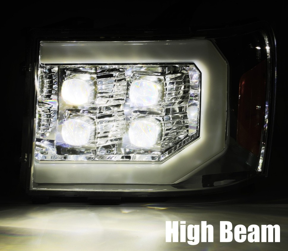 Комплект передніх Led фар GMC Sierra 1500/2500/Sierra 3500 07-14 NOVA-Series AlphaRex 880607