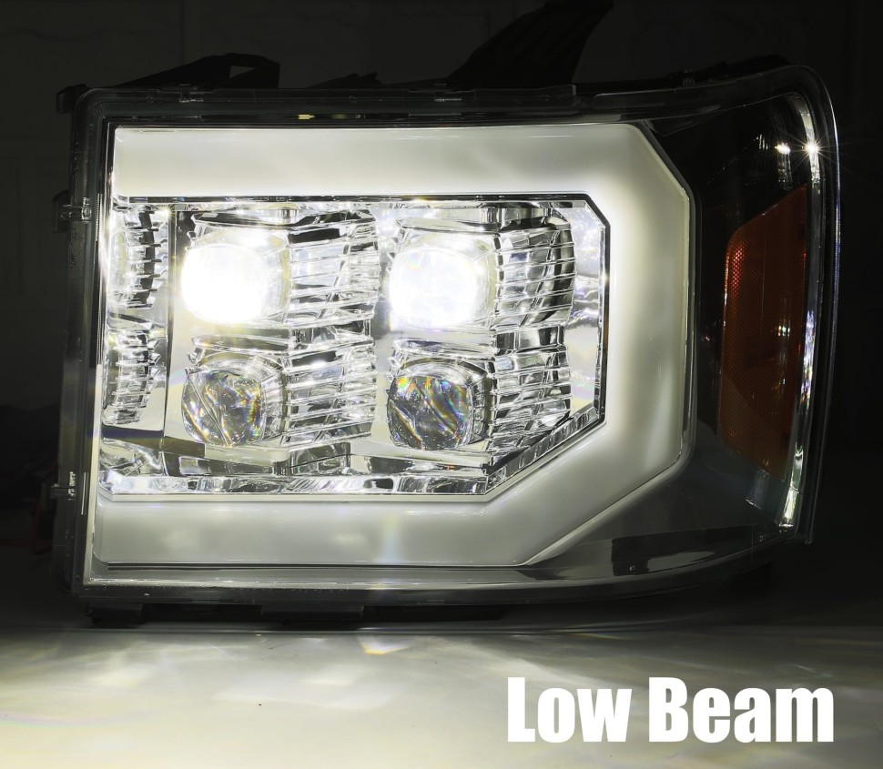 Комплект передніх Led фар GMC Sierra 1500/2500/Sierra 3500 07-14 NOVA-Series AlphaRex 880607