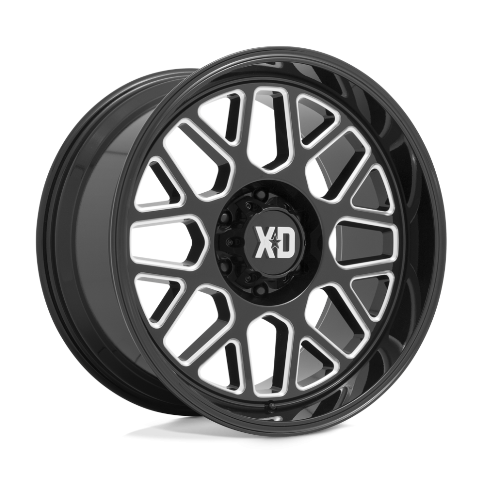 XD Wheels XD84929068300 Grenade 2 Wheel Gloss Black Milled 20x9