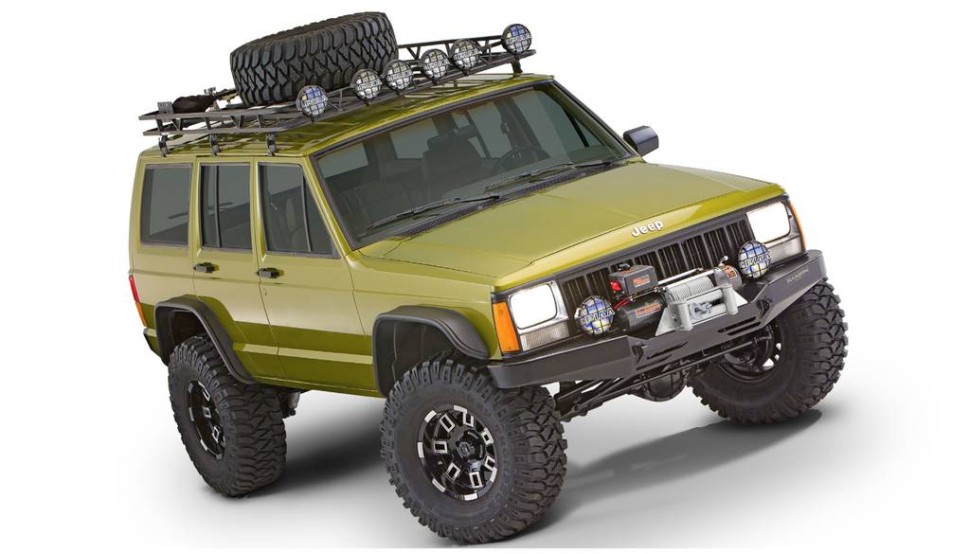 Расширители колесных арок Jeep Cherokee 00-01 к-кт 4 шт. Flat Bushwacker 10922-07