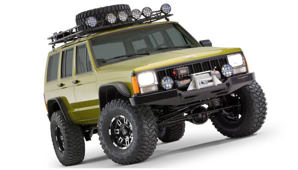 Расширители колесных арок Jeep Cherokee 00-01 к-кт 4 шт. Flat Bushwacker 10922-07