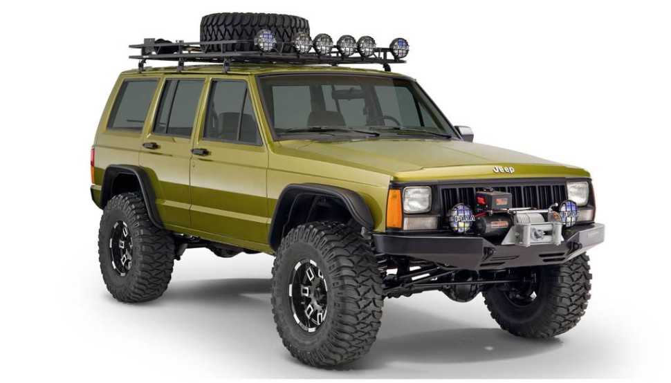Расширители колесных арок Jeep Cherokee 00-01 к-кт 4 шт. Flat Bushwacker 10922-07