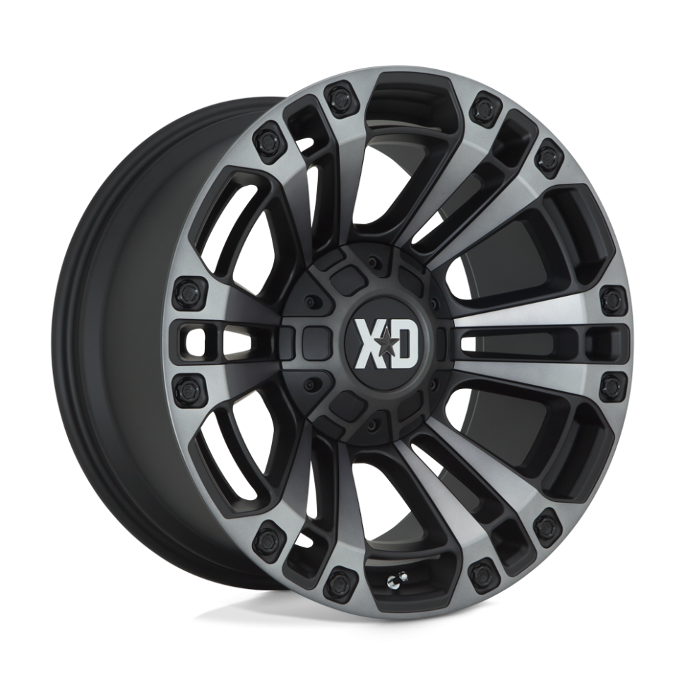XD Wheels XD85129080400 Monster 3 Wheel Satin Black W/Gray Tint 20x9
