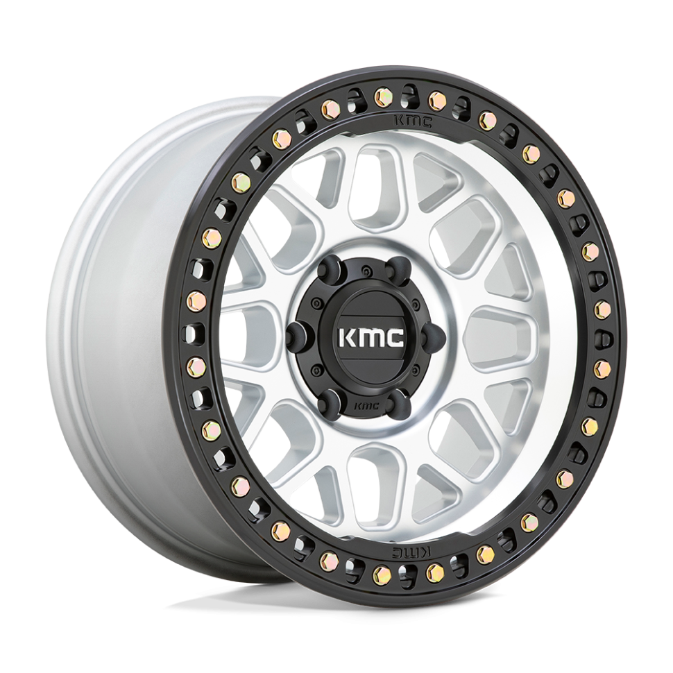 KMC Wheels KM54978563500 GRS Wheel Machined W/Satin Black Lip 17x8.5