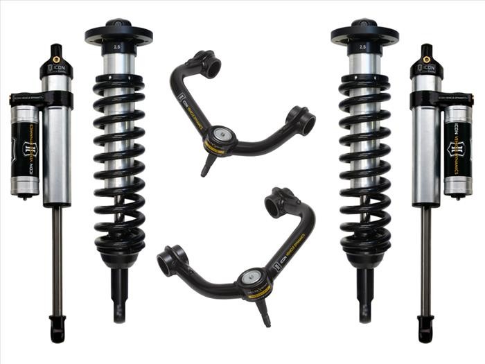 ICON K93022T Stage 3 Suspension System 0-2.63" w Billet UCA Ford F-150 04-08 4WD