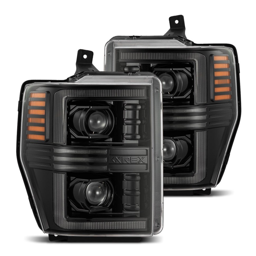 Комплект передних галогеновых фар Ford F-250/F-350/F-450/F-550/Excursion 08-10 PRO-Series AlphaRex 880309