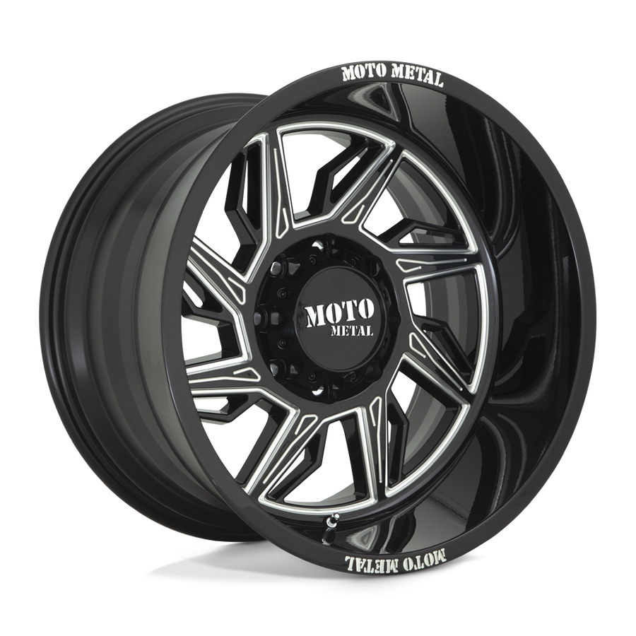 Колісний диск Moto Metal Hurricane Gloss Black Milled 22x12 ET-44 MO99722263344NL