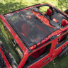 Bestop 5241011 Sun Bikini Extended Top Jeep Gladiator JT/Wrangler JL 18-22 4 Door/2 Door (Mesh)