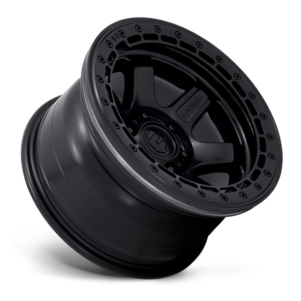 Fuel Off Road D12217858947 Block Beadlock Wheel Matte Black W/black Ring 17x8.5