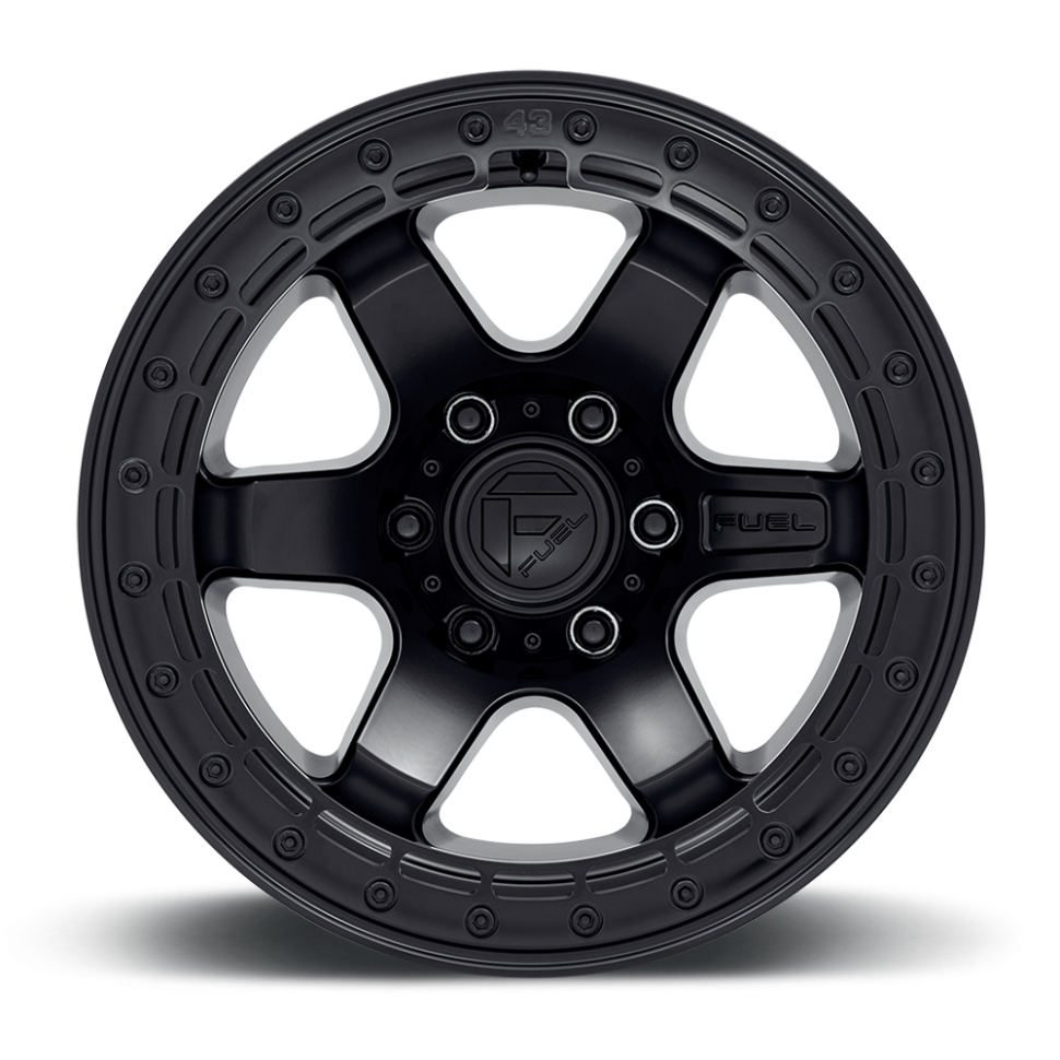Fuel Off Road D12217858947 Block Beadlock Wheel Matte Black W/black Ring 17x8.5