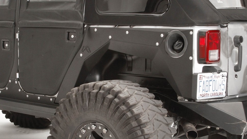 Fab Fours JK1001-1 Rear Fender Replacement System Jeep Wrangler JK 07-18