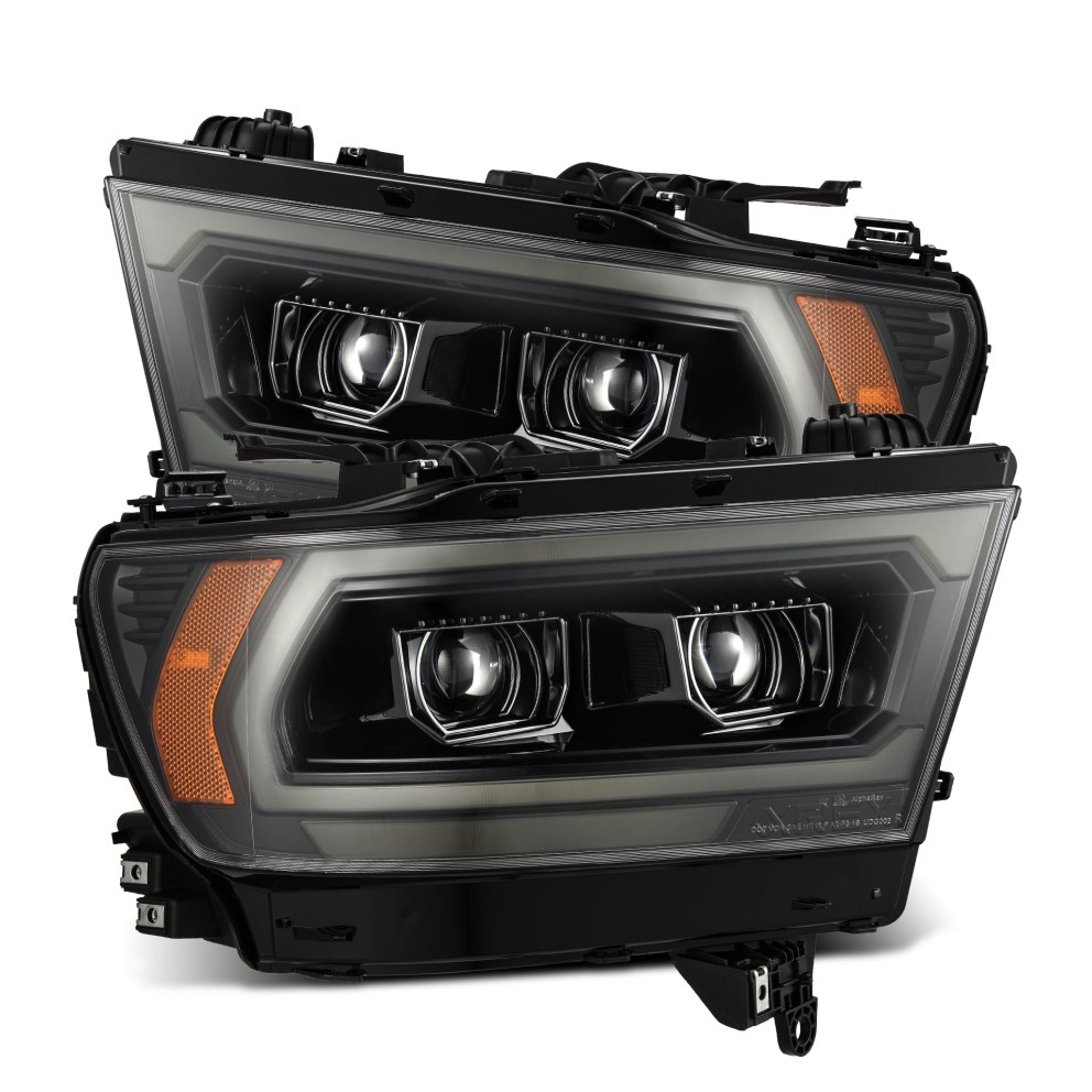 Комплект передних галогеновых фар Dodge Ram 1500 19-24 PRO-Series AlphaRex 880573