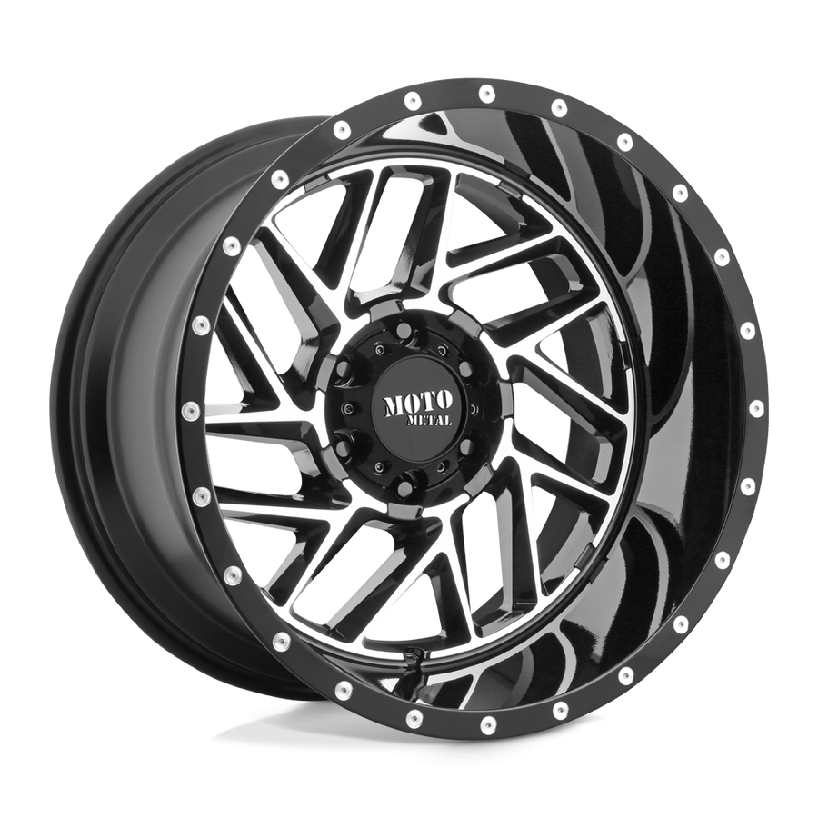 Колесный диск Moto Metal Breakout Gloss Black Machined 16x8 ET-6 MO98568050306N
