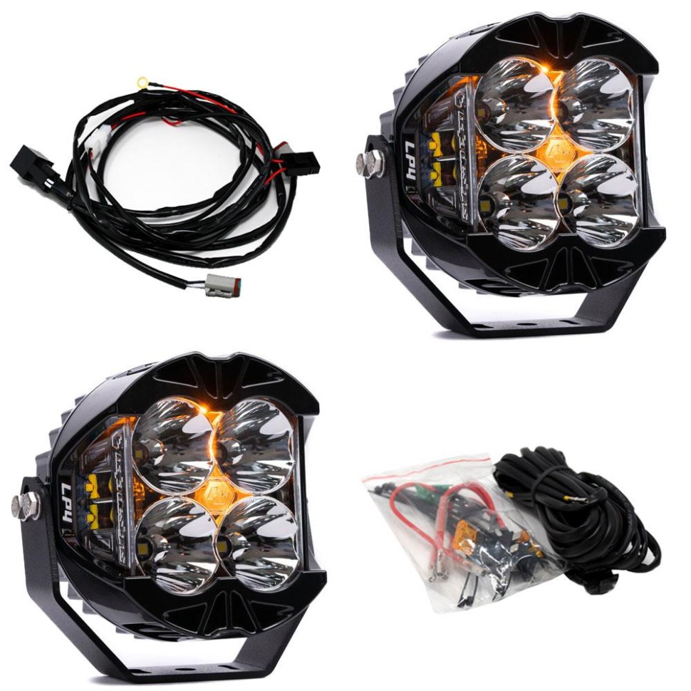 Комплект додаткових LED фар з підсвіткою 5.1" Spot LP4 Pro Baja Designs 297801