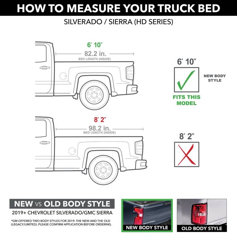 Ролета багажника згортаєма Chevrolet Silverado/GMC Sierra 2500/3500 20-25 6'9" Sentry TruXedo 1573301