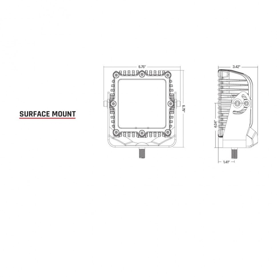 Rigid Industries 245213 Q-Serie Auxiliary Led Lights Spot
