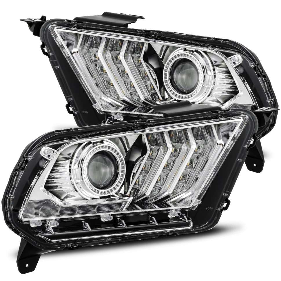 Комплект передних галогеновых фар Ford Mustang 10-12 PRO-Series AlphaRex 880111