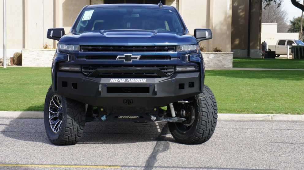 Road Armor Stealth Pre-Runner Front Bumper Chevrolet Silverado/GMC Sierra 1500 19-20 New Body Style (3191F3B-NW)