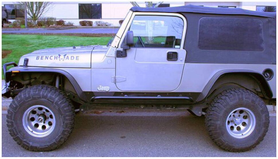 Расширители колесных арок Jeep Wrangler TJ 00-06 к-кт 4 шт. Flat Bushwacker 10920-07