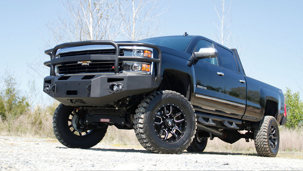 Fab Fours CH05-A1352-1 Premium Front Bumper With Pre-Runner Guard Chevrolet Silverado 2500/3500 03-07