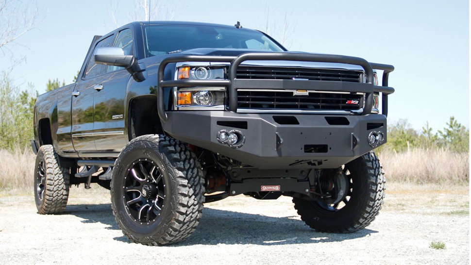 Fab Fours CH05-A1352-1 Premium Front Bumper With Pre-Runner Guard Chevrolet Silverado 2500/3500 03-07