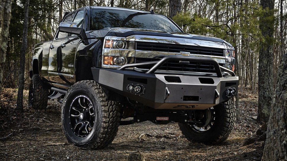 Fab Fours CH05-A1352-1 Premium Front Bumper With Pre-Runner Guard Chevrolet Silverado 2500/3500 03-07