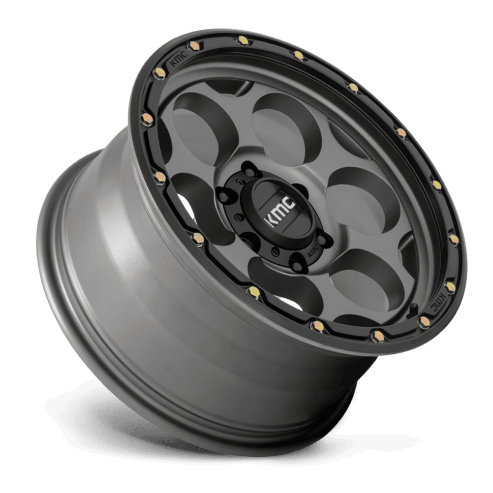 Колісний диск KMC Wheels Dirty Harry Satin Gray W/Black Lip 17x8.5 ET+18 KM54178564918