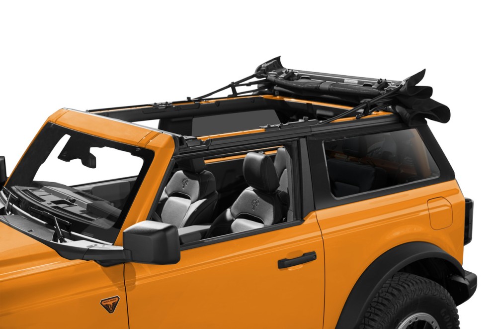 М’який дах Trektop Soft Top Premium Black Twill Ford Bronco 21-26 2 Door Bestop 5687217