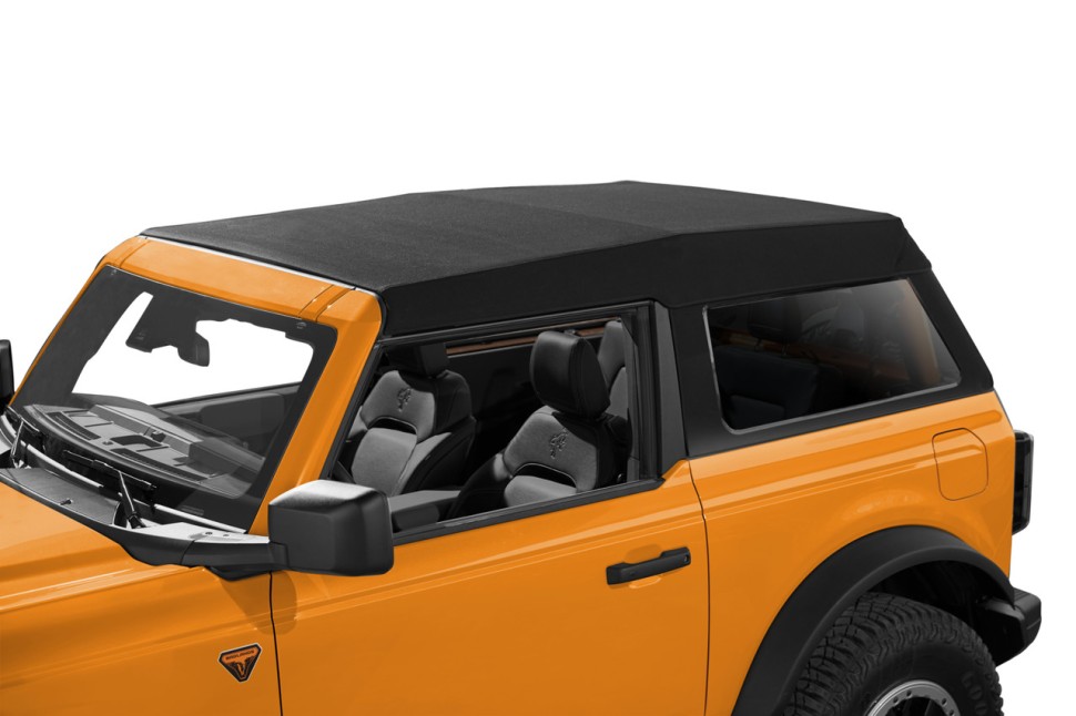 М’який дах Trektop Soft Top Premium Black Twill Ford Bronco 21-26 2 Door Bestop 5687217