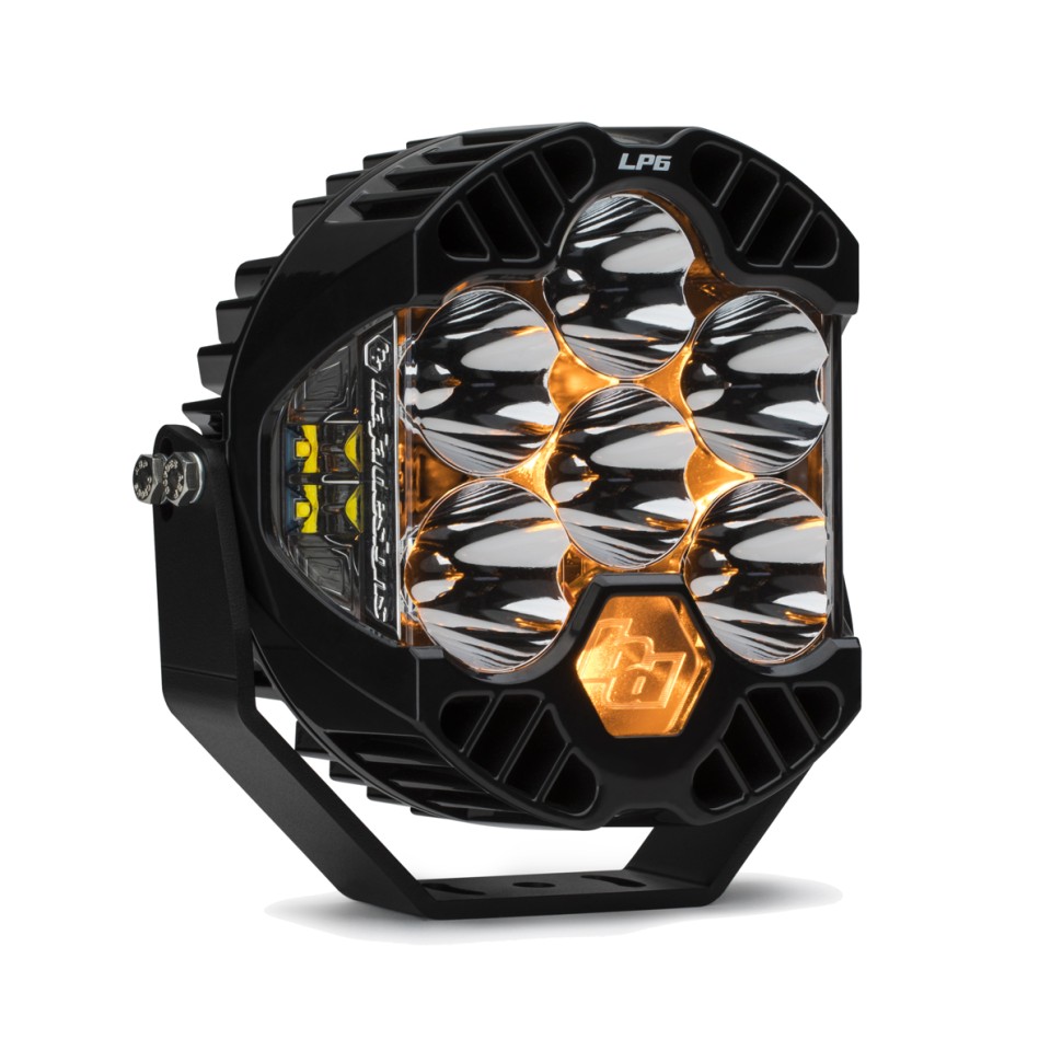 Дополнительная LED фара с подсветкой 6.5x6.5" Spot LP6 Pro Baja Designs 270001