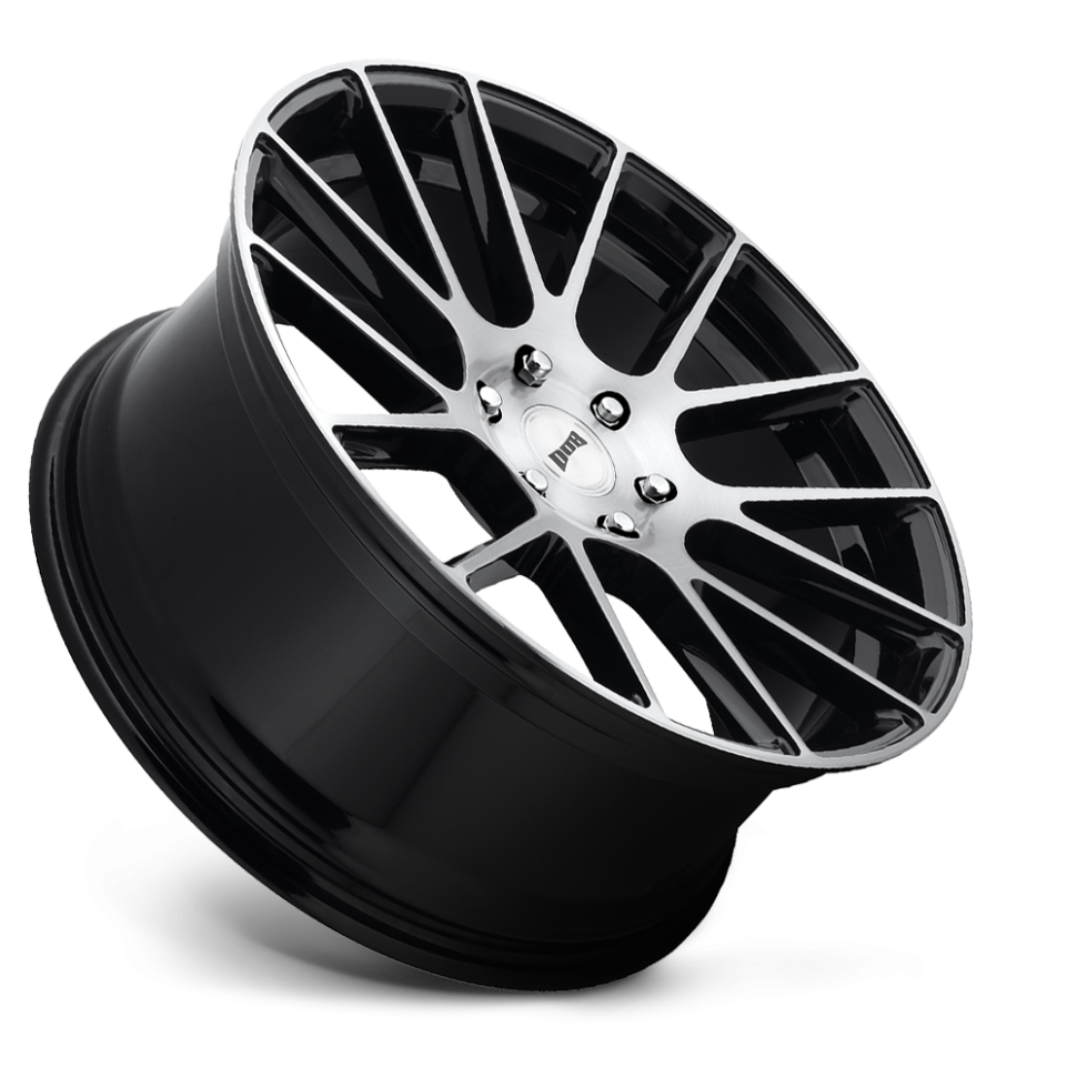 DUB Wheels S206229577+20 Luxe S206 Wheel Gloss Black Brushed 22x9.5 +20