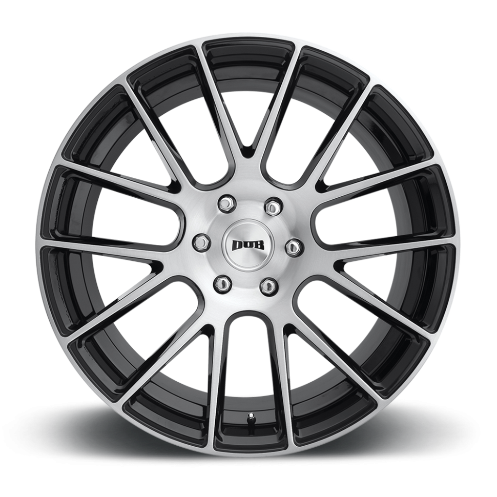 DUB Wheels S206229577+20 Luxe S206 Wheel Gloss Black Brushed 22x9.5 +20
